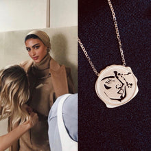 Load image into Gallery viewer, Your Zodiac Portrait Necklace in Gold
