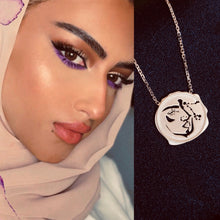 Load image into Gallery viewer, Your Zodiac Portrait Necklace in Gold