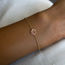 Load image into Gallery viewer, Monirah Rouge Enameled Bracelet, Arabic Spirit Name