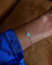 Load image into Gallery viewer, Ahmad Turquoise Enameled Spirit, Yellow Gold Bracelet