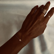 Load image into Gallery viewer, Tiny Gold Coin Spirit Name, Yellow Gold Bracelet