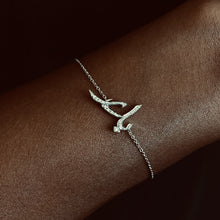 Load image into Gallery viewer, Bader Arabic Spirit Name, VS Full Diamonds White Gold