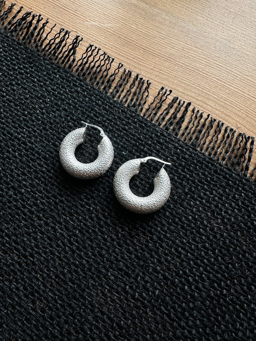 Stone Polishef Hoops