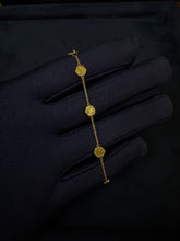 Load image into Gallery viewer, Anchor Arabic Spirit, Yellow Gold Bracelet Seven names
