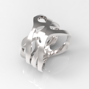 Blaze Ring, Silver