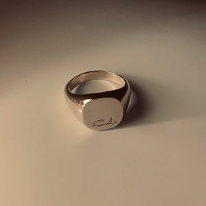 Personal Signature Signet Ring