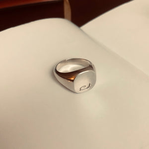 Personal Signature Signet Ring