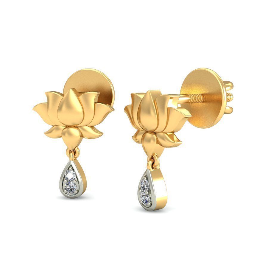 Pear Lotus Studs