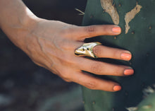 Load image into Gallery viewer, Long Gem Ring, 18K Gold
